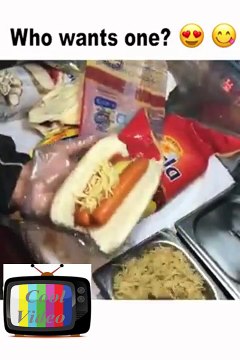 Brazilian Street Food Vendor Making a Loaded Hot Dog with 3 Cheeses, Mini Fries, and Mashed Potatoes