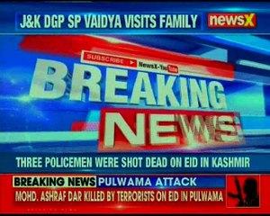 Jammu & Kashmir: Top police brass visits family of policeman who was killed on eid by militants
