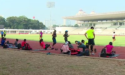 Kontingen Atletik Lakukan Latihan Terakhir