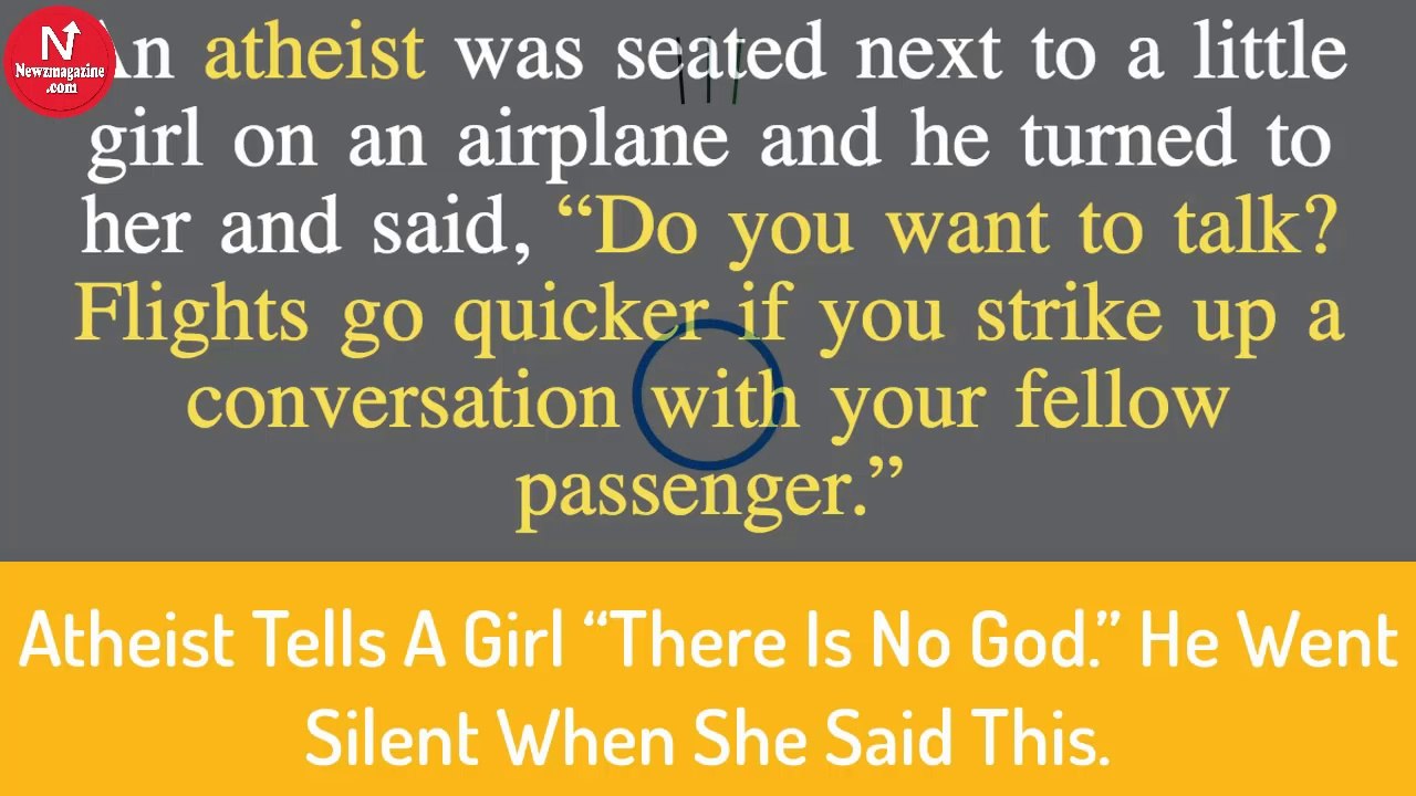 Atheist Tells A Girl “There Is No God.” He Went Silent When She Said This.