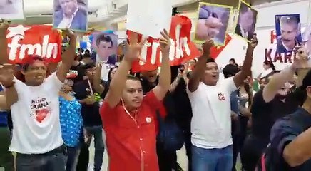 Tremenda trifulca entre simpatizante de ARENA y FMLN en el CIFCO