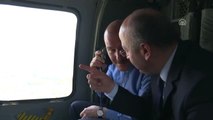 Bakan Soylu Susurluk'ta Helikopterden Trafiği Denetledi