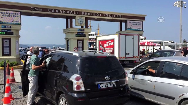 Tatilcilerin dönüş yolculuğu sürüyor - ÇANAKKALE