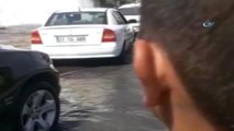 Nusaybin'de İçme Suyu Borusu Patladı... Asker Yol Güvenliğini Sağladı