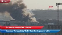 İstanbul’da fabrika yangını! Çok sayıda itfaiye ekibi sevk edildi