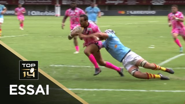 TOP 14 - Essai Kylan HAMDAOUI 2 (SFP) - Perpignan - Paris - J1 - Saison 2018/2019