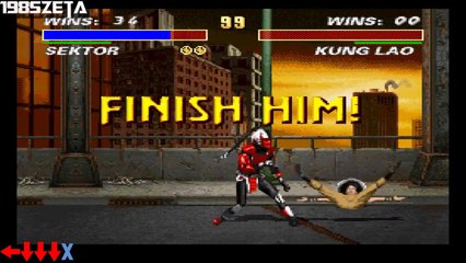 Mortal Kombat 3: Guía de Movimientos Finales Sektor