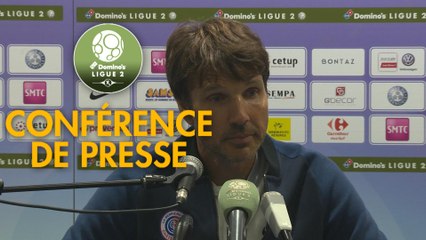 Conférence de presse Grenoble Foot 38 - Châteauroux (0-0) : Philippe  HINSCHBERGER (GF38) - Jean-Luc VASSEUR (LBC) - 2018/2019