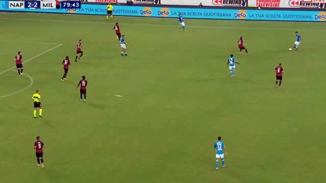 Dries Mertens Goal - Napoli vs AC Milan 3-2 25/08/2018