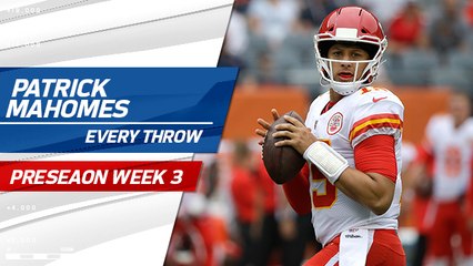 Every Patrick Mahomes throw | Preseason Week 3