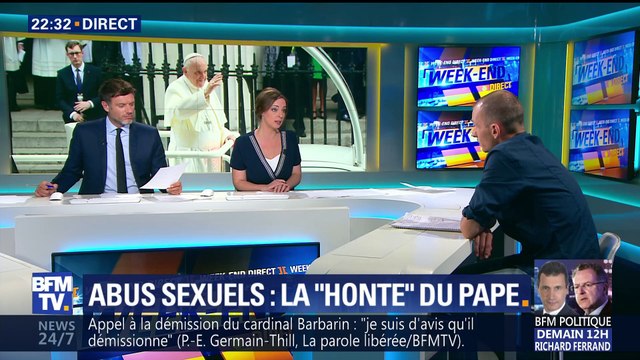 Abus sexuels: le Pape évoque sa honte (3/3)