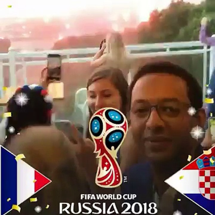 الألعاب النارية في موسكو بعد المباراة النهائية في كأس العالمFireworks  after the World Cup final in #Moscow