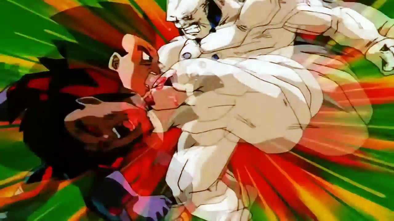 Omega Shenron evita que Goku y Vegeta se fusionen (HD)