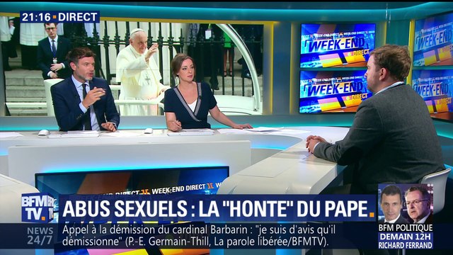 Abus sexuels: le Pape évoque sa honte (1/3)