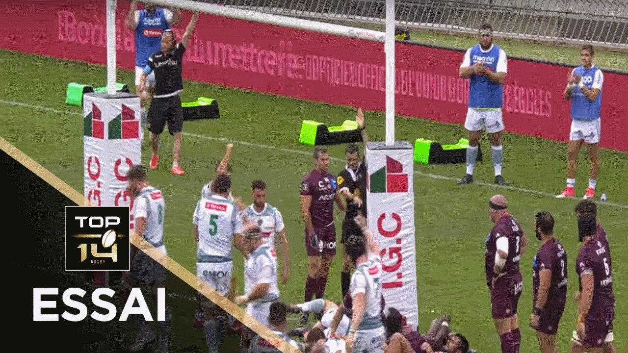 TOP 14 - Essai Thibault DAUBAGNA (SP) - Bordeaux-Bègles - Pau - J1 - Saison 2018/2019