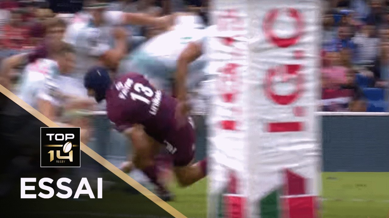 TOP 14 - Essai Romain LONCA 1 (UBB) - Bordeaux-Bègles - Pau - J1 - Saison 2018/2019