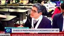 ONP dictan 36 meses de prisión preventiva para investigados por presunta corrupción