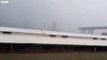 Italy bridge- Moment of Genoa motorway collapse - BBC News