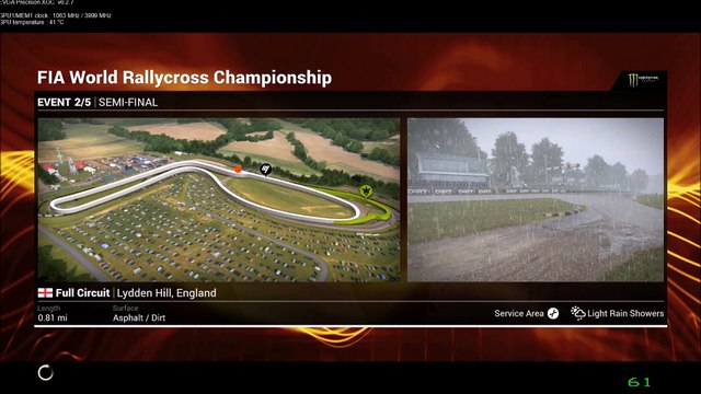 DiRT 4 Fly Cam FIA World RallyX Champs Semi-Finals Lydden Hill UK