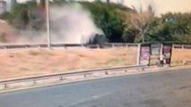 Tem Otoyolu'ndaki Feci Kaza Güvenlik Kamerasında