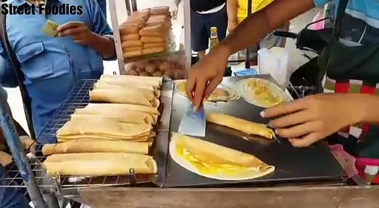 Thai Egg Crepe Cooking Street Food Thailand Amazing By Street Foodies