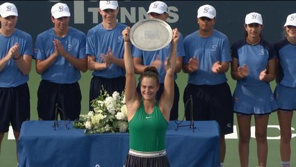 New Haven - Sabalenka décroche son premier titre