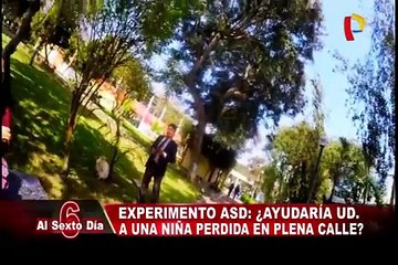 Experimento ASD: ¿ayudaría usted a una niña perdida en plena calle?