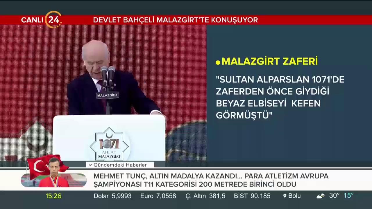 Bahçeli Malazgirt'te