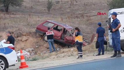 İzmir Takla Atan Otomobilin Sürücüsü Öldü Hd