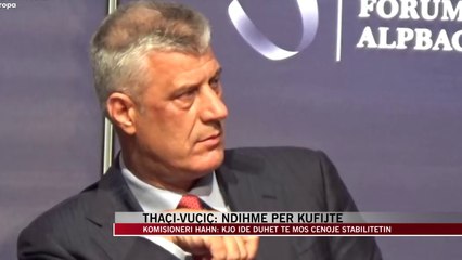 Thaçi-Vuçiç: Ndihmë për kufijtë - News, Lajme - Vizion Plus