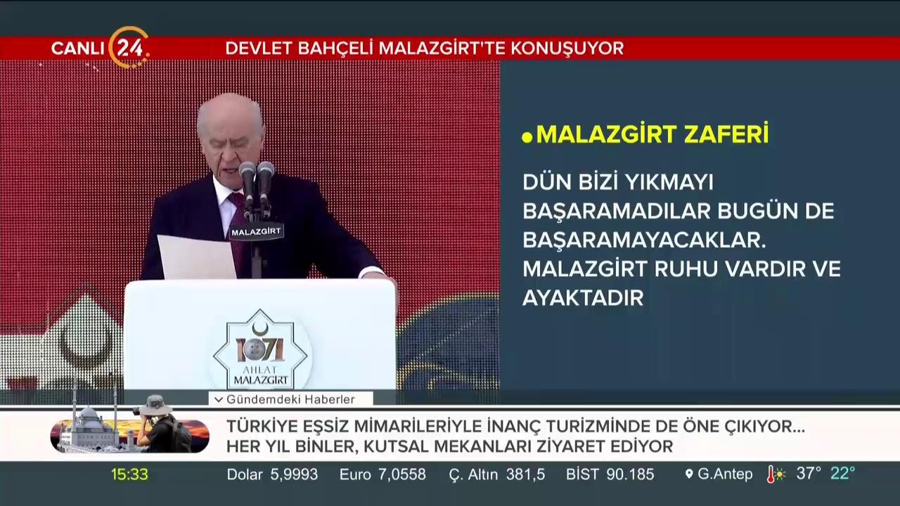 Bahçeli Malazgirt'te