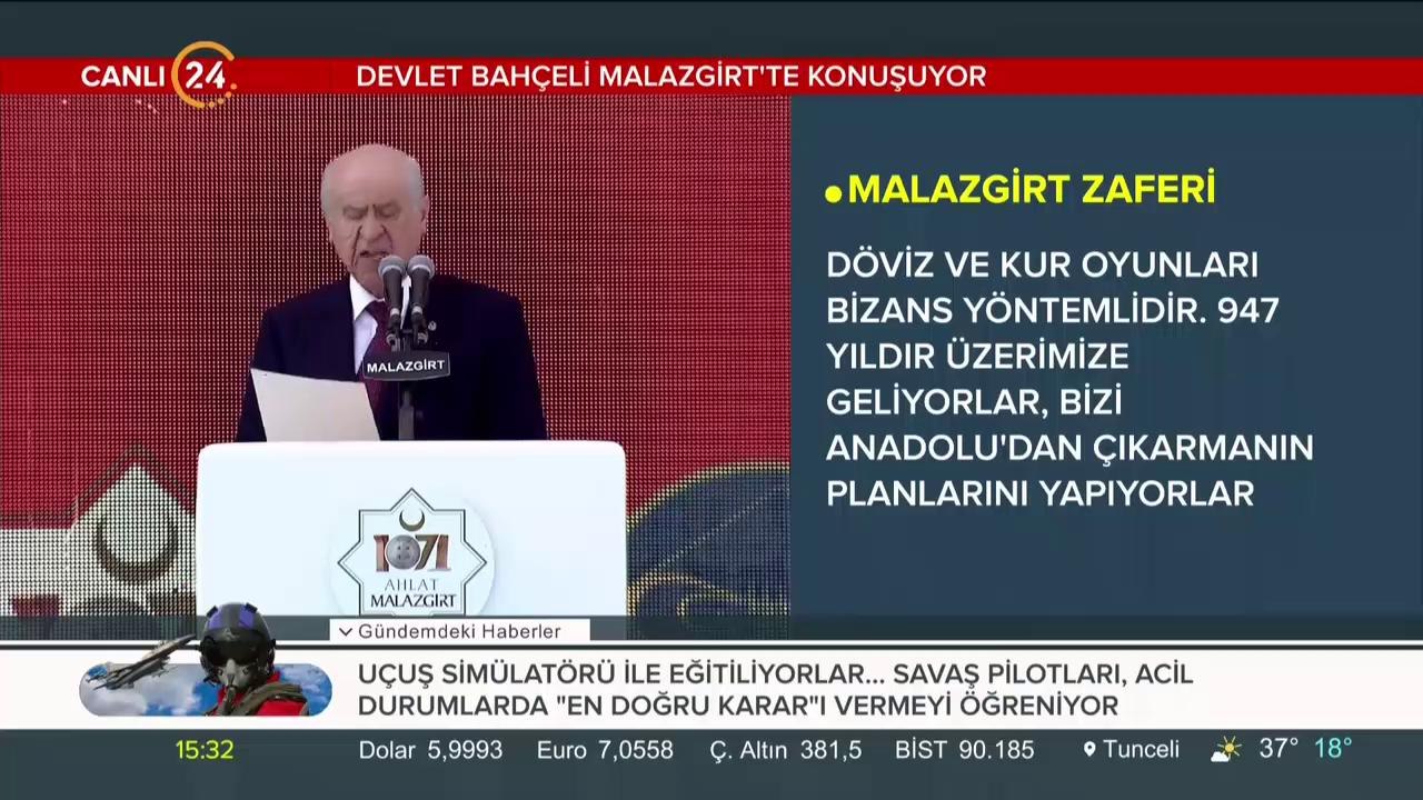 Bahçeli Malazgirt'te