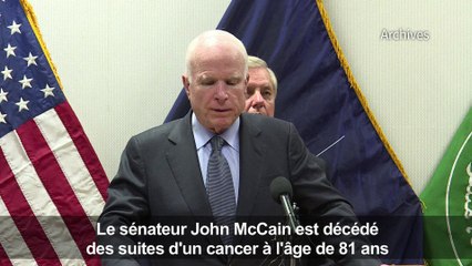 États-Unis : le sénateur John McCain est décédé samedi 25 août 2018
