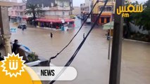 أمطار غزيرة وفيضانات في بنزرت