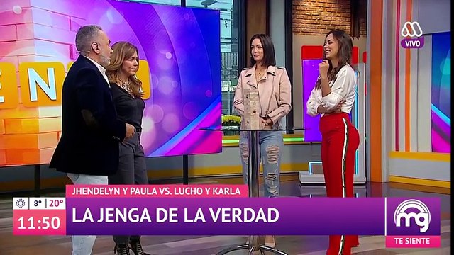 ¡Jhendelyn Núñez y Paula Bolatti jugaron el #JengaDeLaVerdad! - Mucho gusto 2018