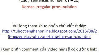 Học tiếng Hàn: 29 bất quy tắc phát âm tiếng Hàn cần chú ý