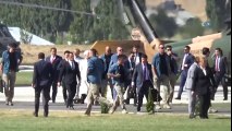 Cumhurbaşkanı Erdoğan,  Malazgirt Etkinlik Alanına Helikopterle Geldi