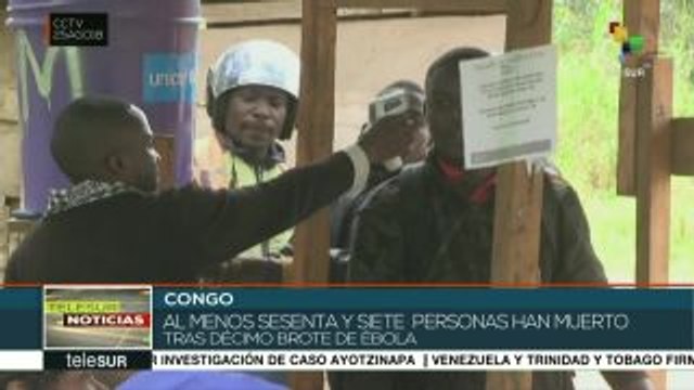 Nuevo brote de Ébola en el Congo ha dejado 67 muertos
