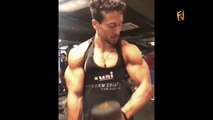 Tiger shroff workout in gym very hard for upcoming movie RAMBO