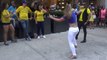 Brazilian Girl Dances a Wild Fast Brazilian Samba Street Dance