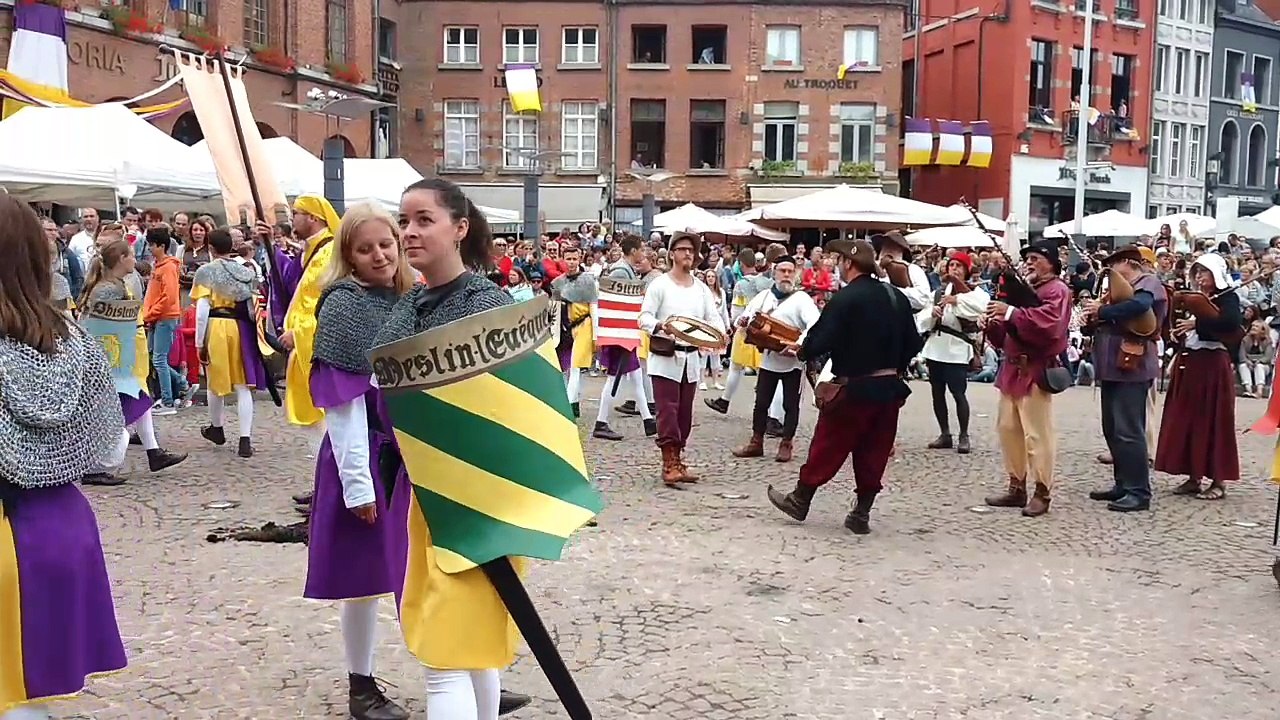 Goliath et Madame Goliath à la Ducasse d'Ath