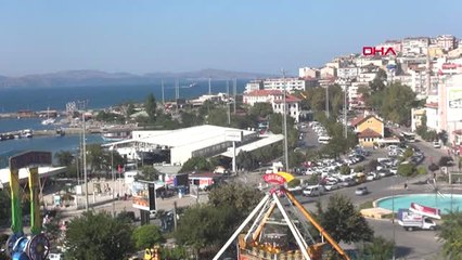 Balıkesir Bandırma'da Bayram Tatilinin Son Günüde Feribot Yoğunluğu