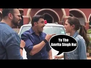 वीडियो - Ranveer Singh ने सेट पर उड़ाया Sara Ali Khan का मज़ाक | Simmba मूवी