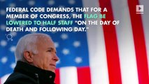 Trump Orders US Flags at Half Staff Until McCain's Interment