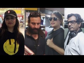 बॉलीवुड के सितारे पहुंचे मुंबई एयरपोर्ट | Saif Ali Khan, Nawazuddin, Neha Kakkar, Richa Chadda
