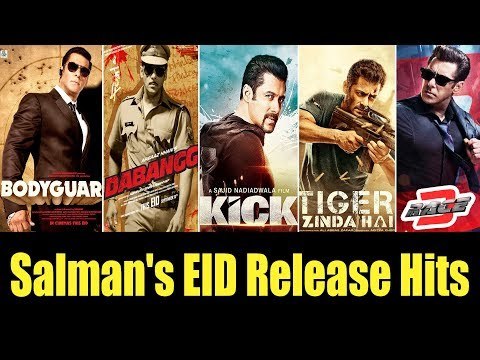 Salman के EID पर रिलीज़ होनेवाली सारी फिल्म हुई है सुपरहिट | Kick, Sultan, Dabangg, Bodyguard, RACE 3