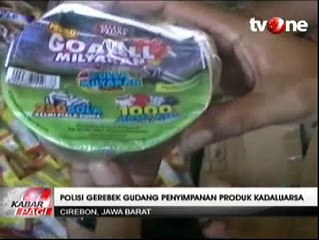 Polisi Gerebek Gudang Makanan Kedaluwarsa