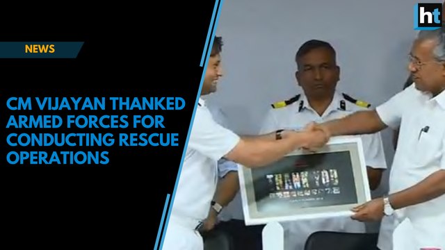 Kerala floods: CM Vijayan thanked the armed forces for conducting rescue operations