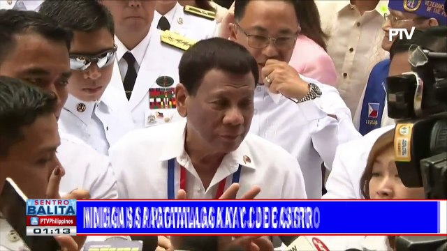 Pres. #Duterte, nanindigan sa pagtatalaga kay CJ De Castro