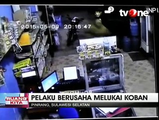 Aksi Begal di Pinrang Terekam CCTV